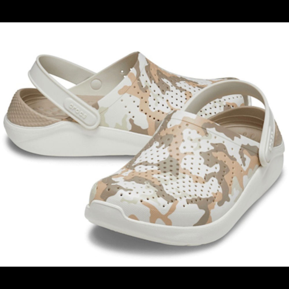 NWT Crocs Unisex LiteRide Printed Camo Clog | M8/W10